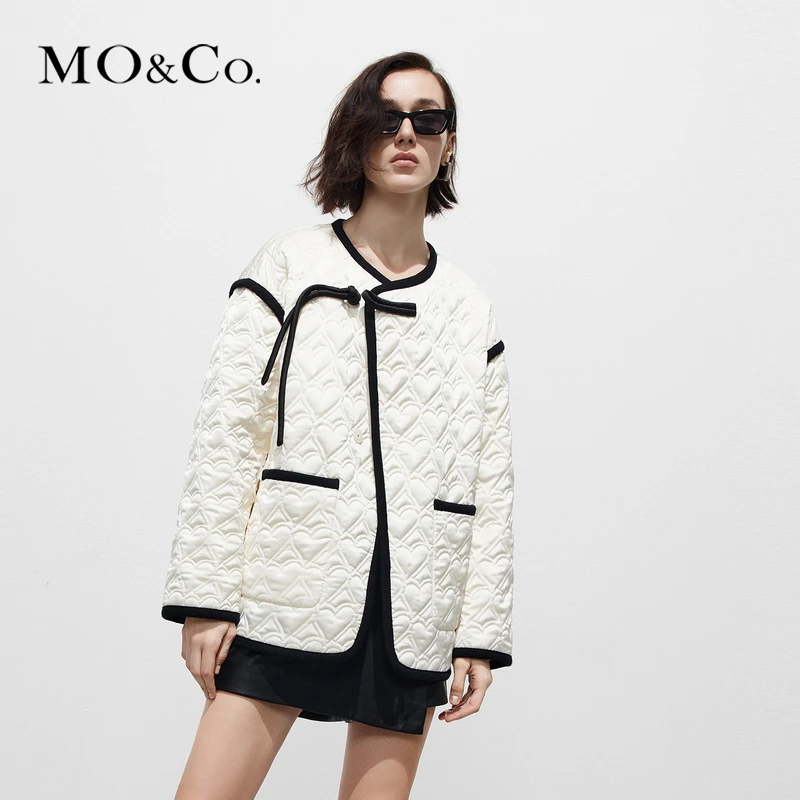 MOCO春季新中式盘扣小香风外套MBD1COTT18