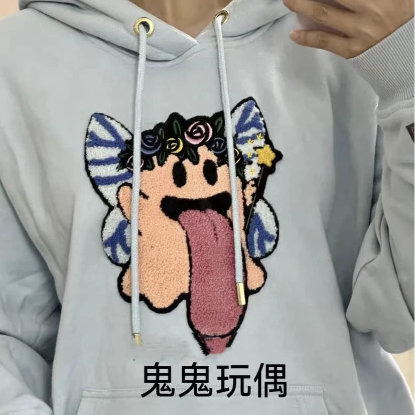 Wild boar天使汉堡鬼鬼挂件卫衣衣