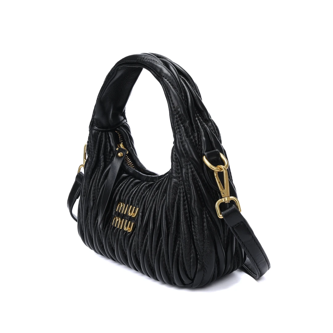 黑色经典时尚腋下包休闲百搭小众单肩包106