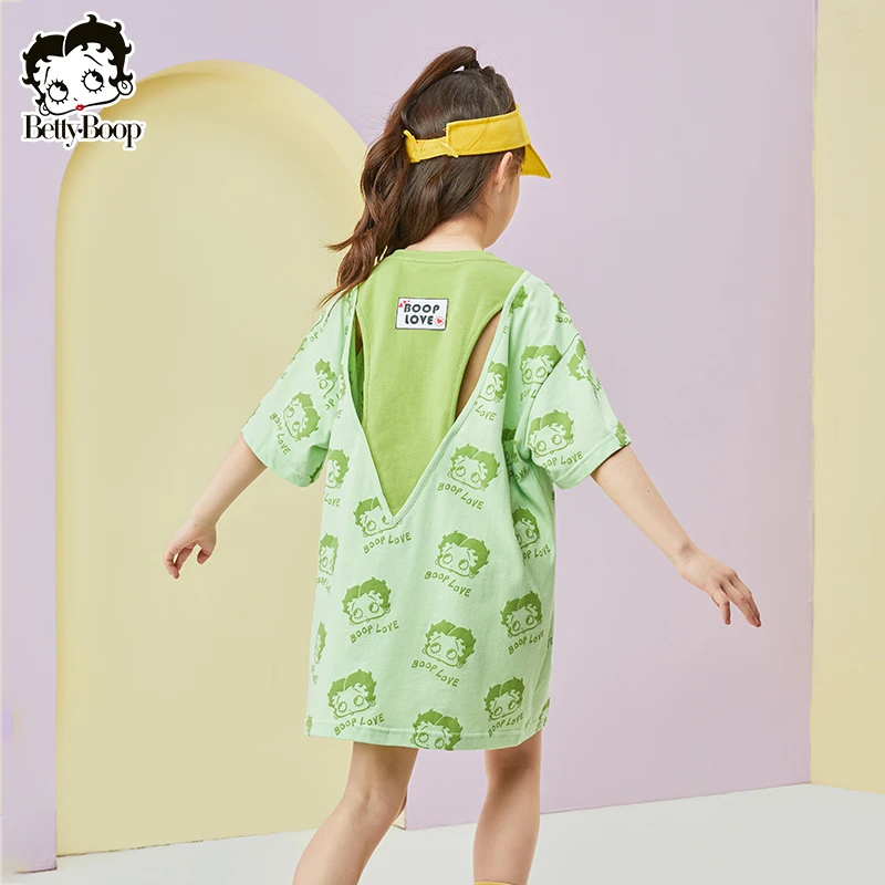 贝蒂2025夏季女童洋气连衣裙儿童中大童宽松裙子女孩公主裙11855