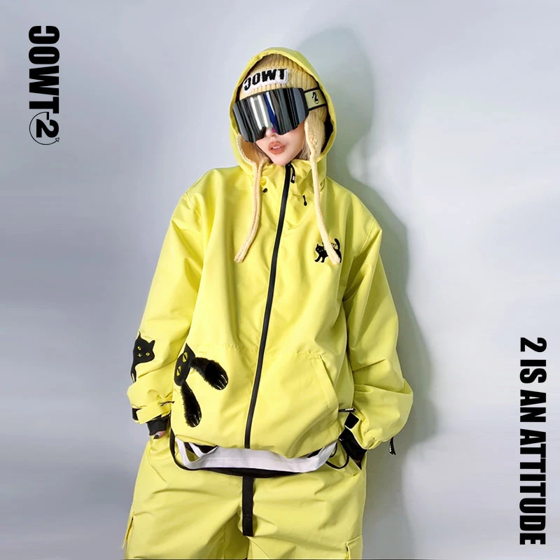 【九条命】零下二度新品防水耐磨保暖透湿单双板男女同款滑雪服套装