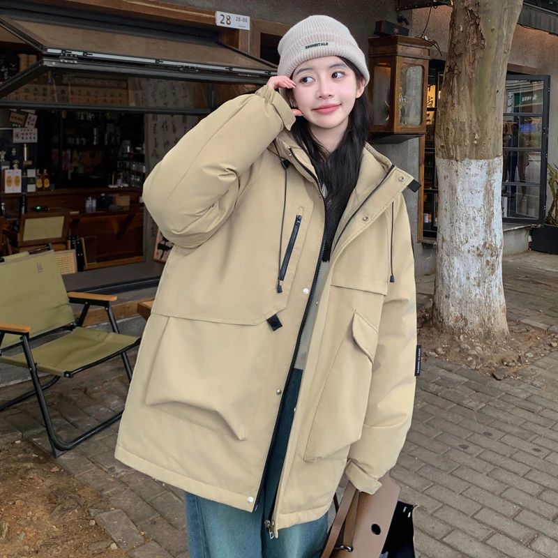 冬季棉服外套冲锋衣情侣时尚百搭连帽保暖棉服防风外套