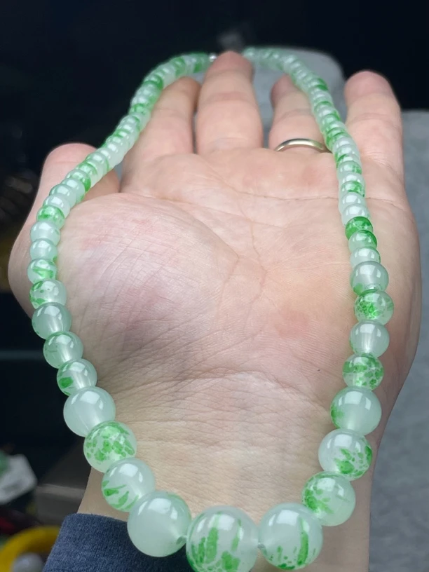 非金属仿水晶项链 飘花项链一条