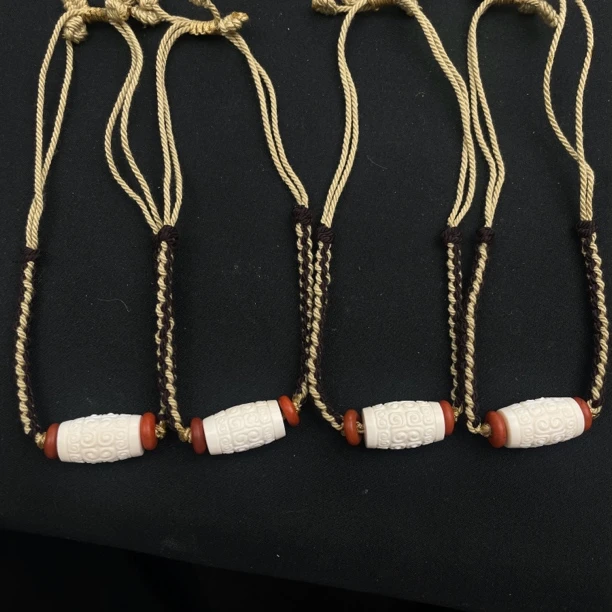 【p08068】猛犸牙回纹珠配件配饰多样性发其一