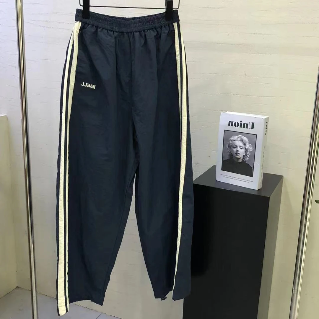 【 雨•美 推荐 】2901藏青色时尚高腰百搭休闲裤