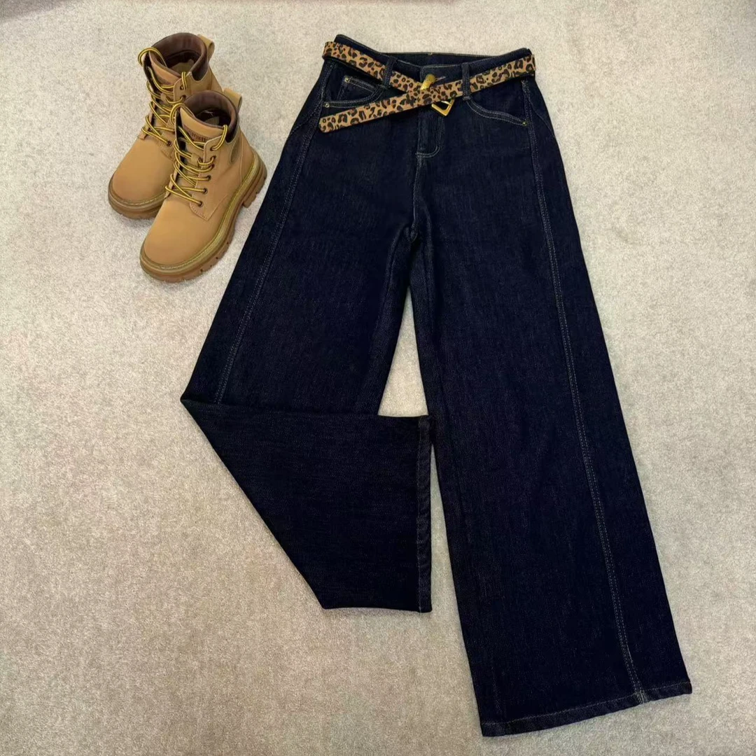 【权燕】180 加绒牛仔裤秋冬款中腰时尚显瘦裤子