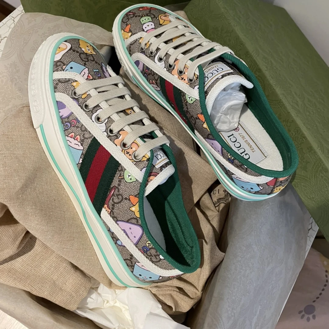 全新未使用 GUCCI/古驰 全新闲置带盒古驰Gucci 动物图案1977板鞋