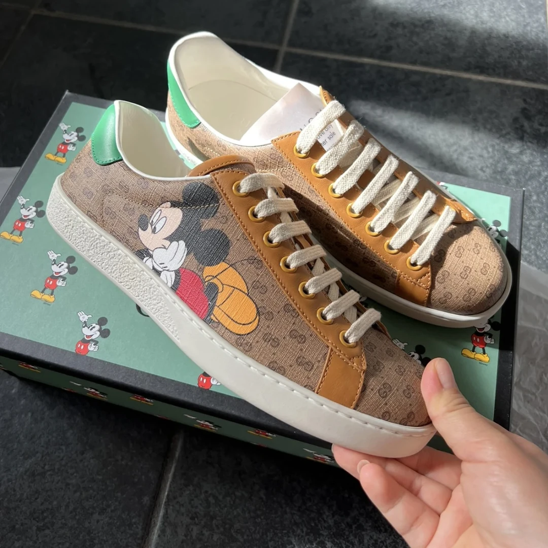 全新未使用 GUCCI/古驰 Gucci古驰迪士尼联名脏脏鞋