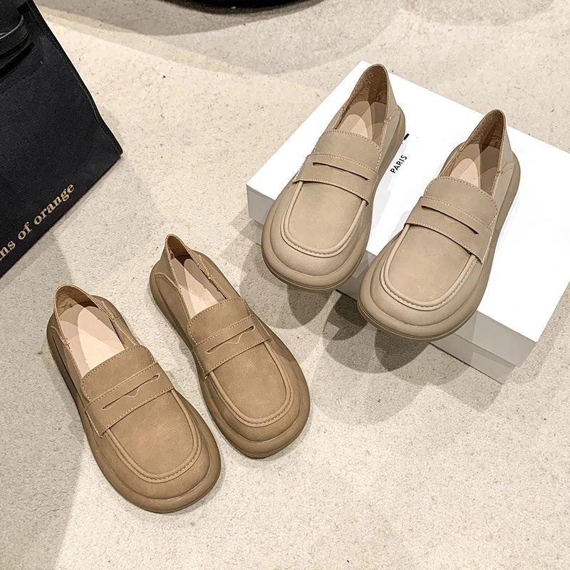 百搭软底休闲圆头小单鞋9080