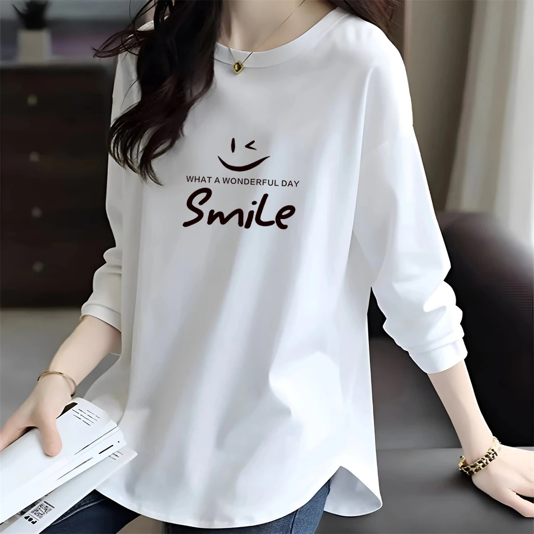 德绒中长款长袖t恤女秋冬内搭遮屁股打底衫配鲨鱼裤百搭加厚上衣