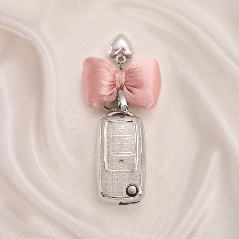 大众polo钥匙套速腾宝来桑塔纳朗逸蔚领途安L尚酷老款车壳高级女