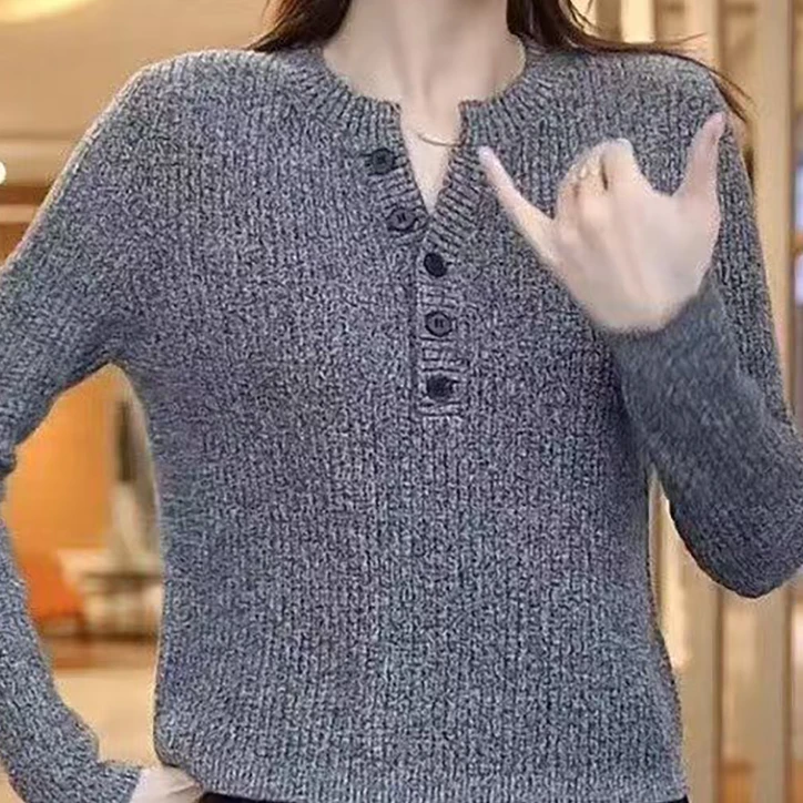 2024秋季新款女士外套休闲时尚开衫外搭针织修身上衣女