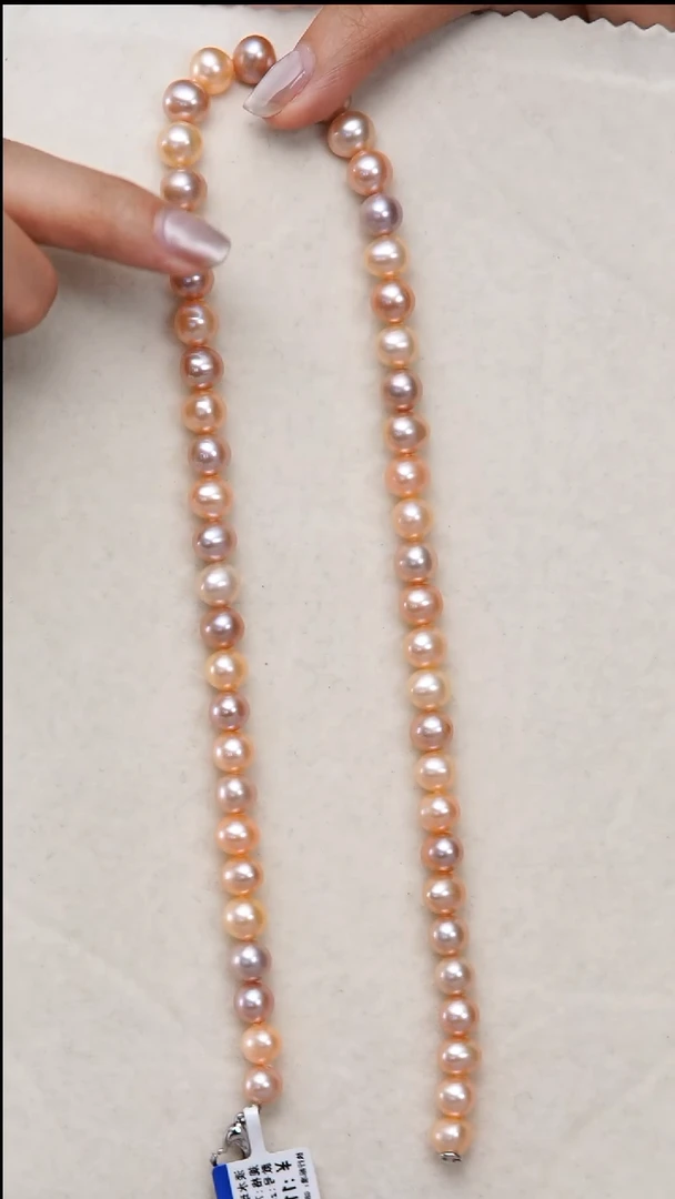 【闪购商品】淡水珍珠项链未镶嵌7.5-8.5mm