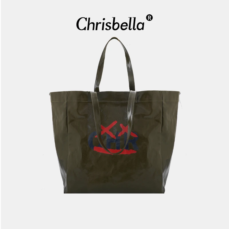 CHRISBELLA新款潮通勤小众大容量手拎托特包TZ