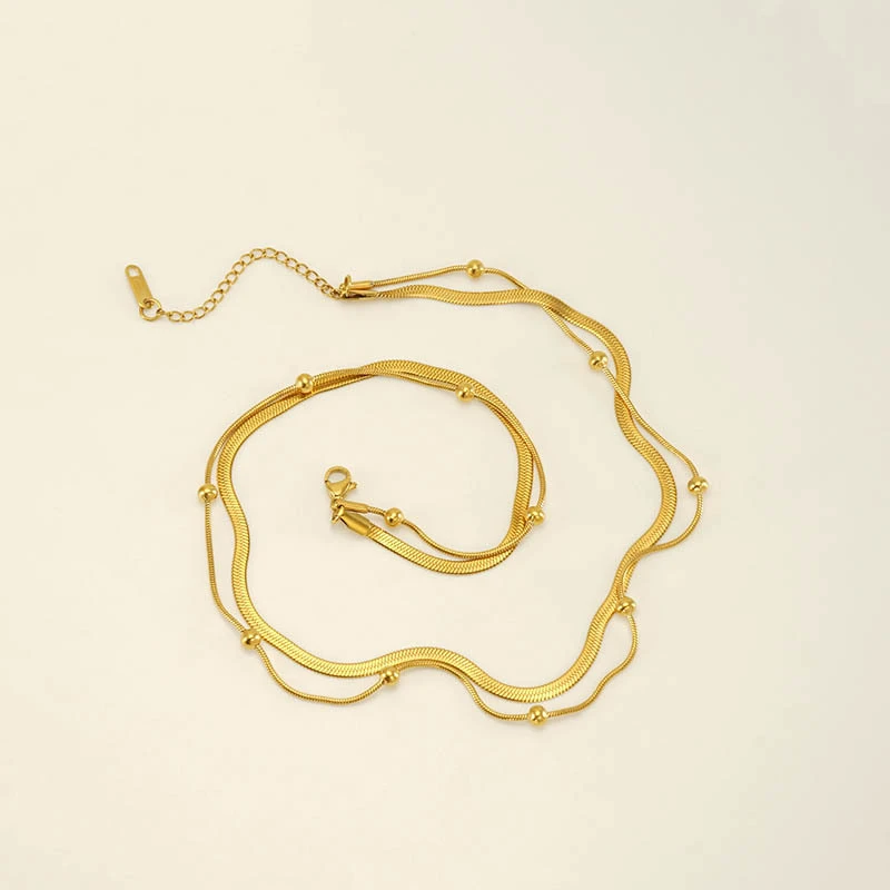 合金项链 【宝姐家】新款气质百搭设计感项链W24079
