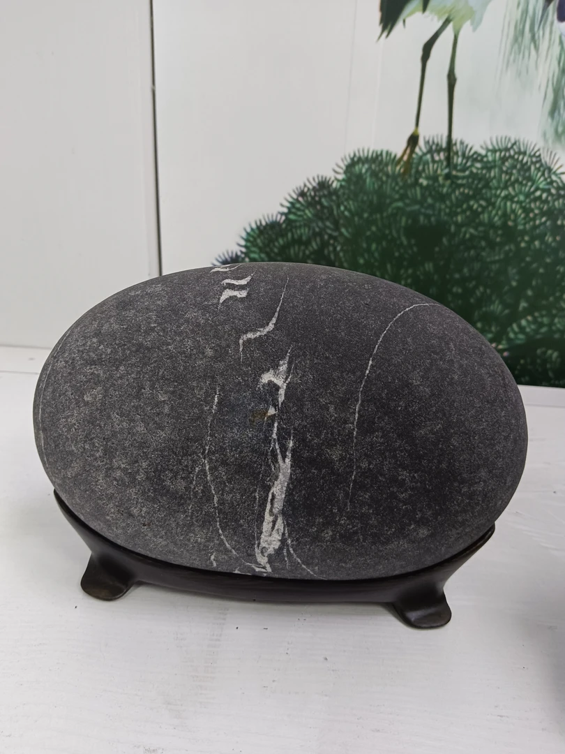 台湾南田石画面精品《鸿雁》