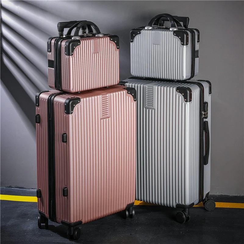 20寸行李箱子母箱带化妆包超大容量女密码旅行箱学生男24寸拉杆箱