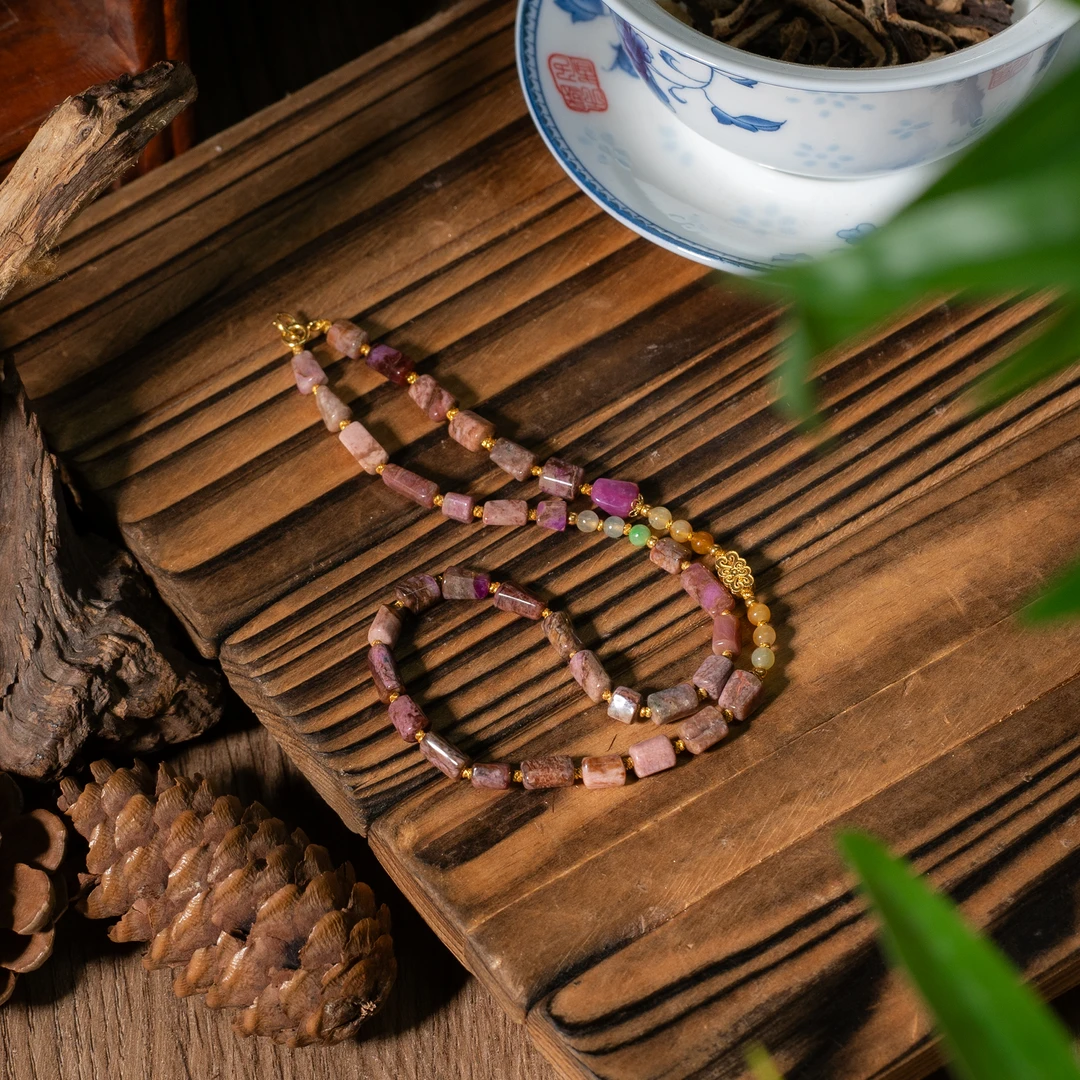 初白丨18K金樱花舒俱来两圈万能链/36cm/多样性发/P5172/25