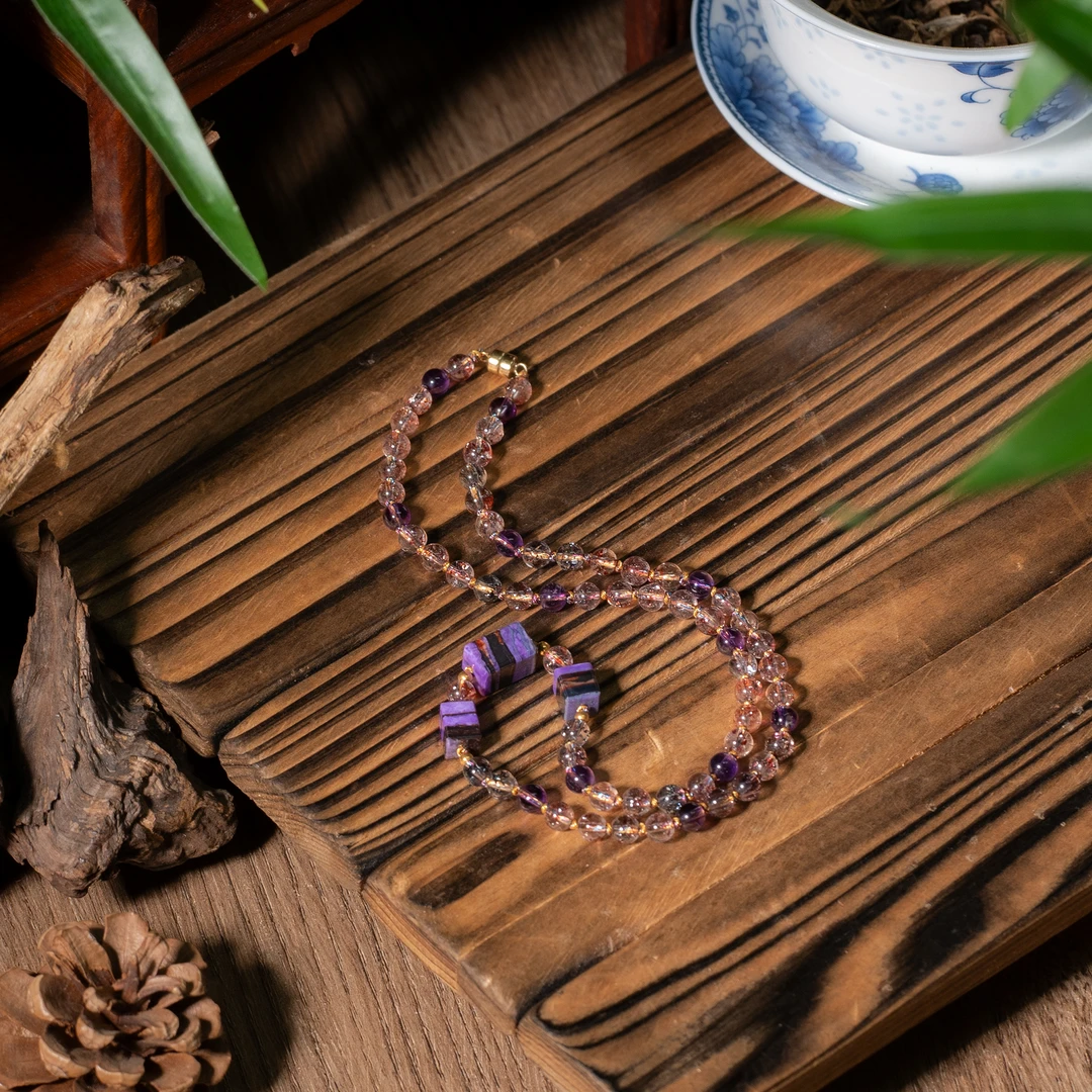 世间臻宝-18K金超七DIY项链/45cm/多样性发/P4993/孤