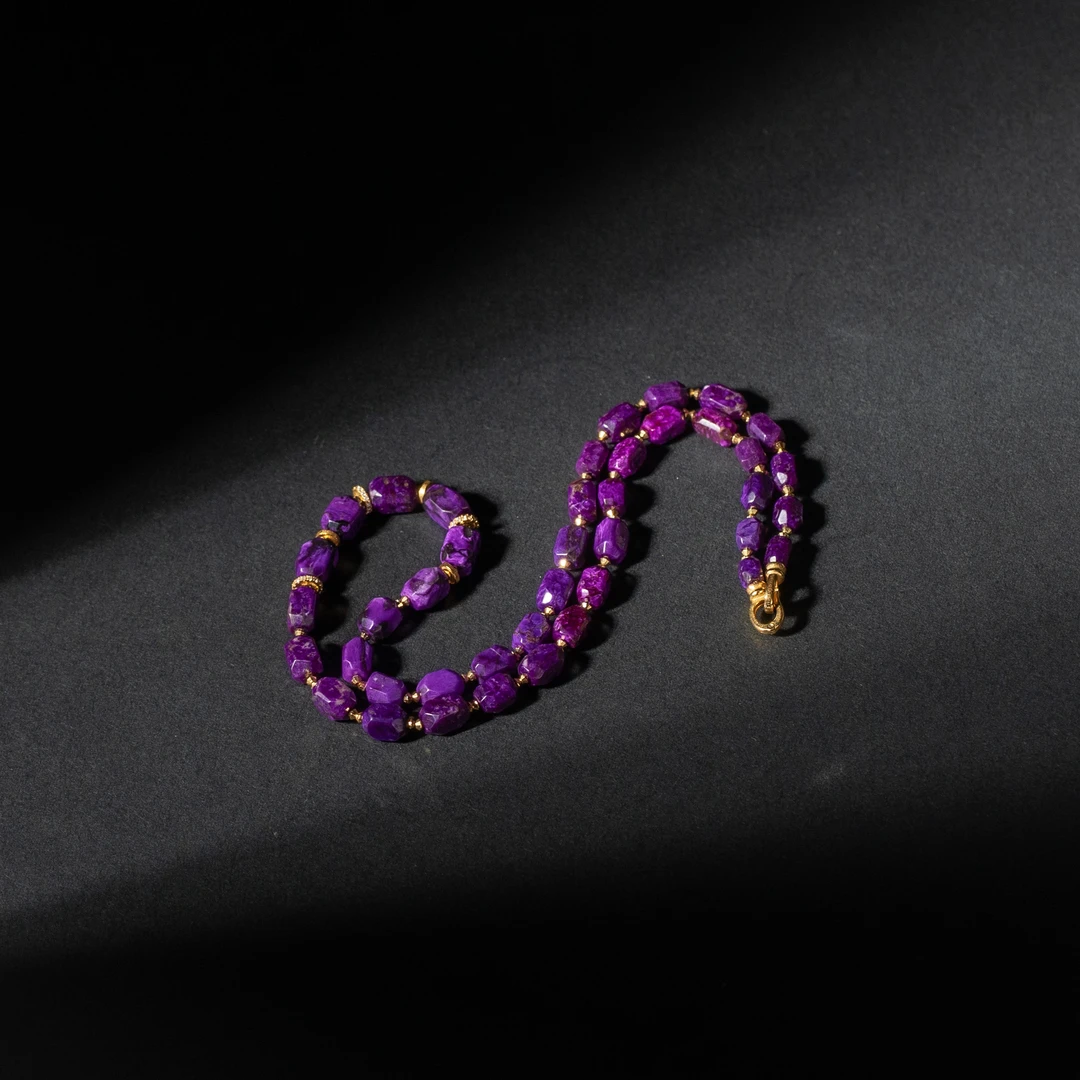 琼梦丨18K金丝绒舒俱来切面项链/长40cm/多样性发/P4136/0