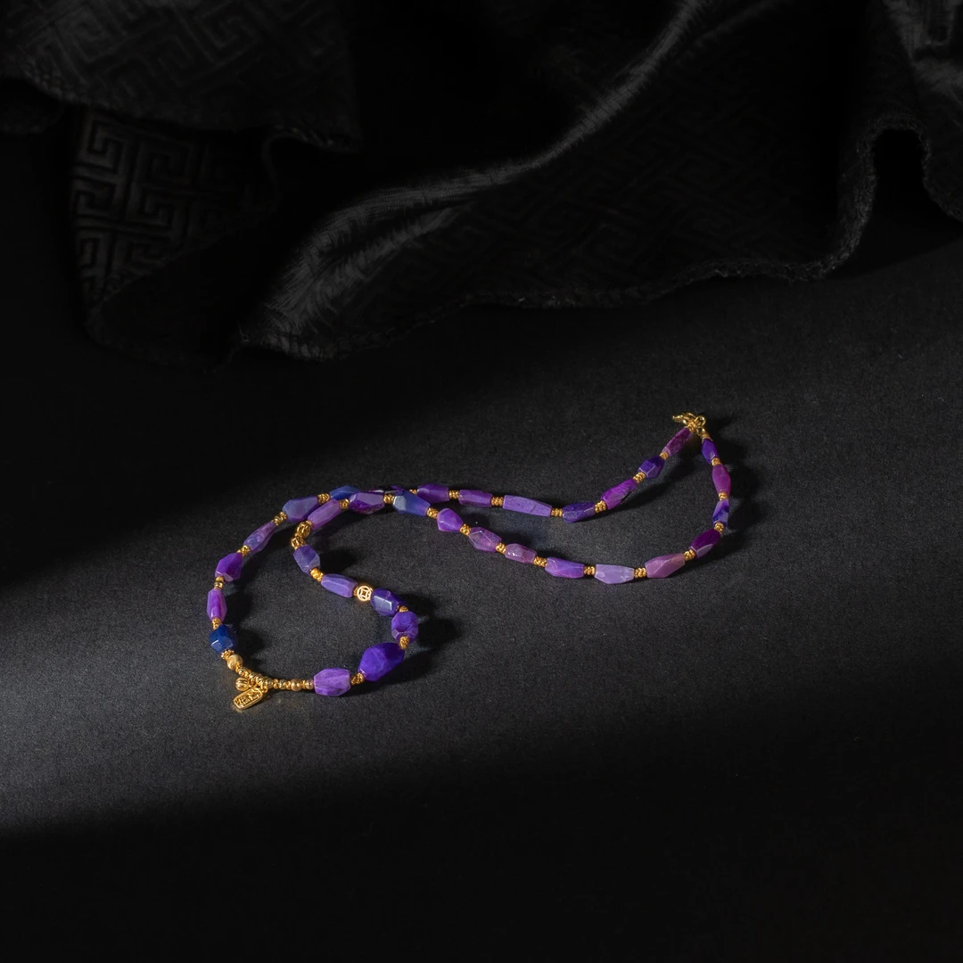 世间臻宝-舒言丨18K金冰料舒俱来锁骨链/36cm/多样性发/P4395/12