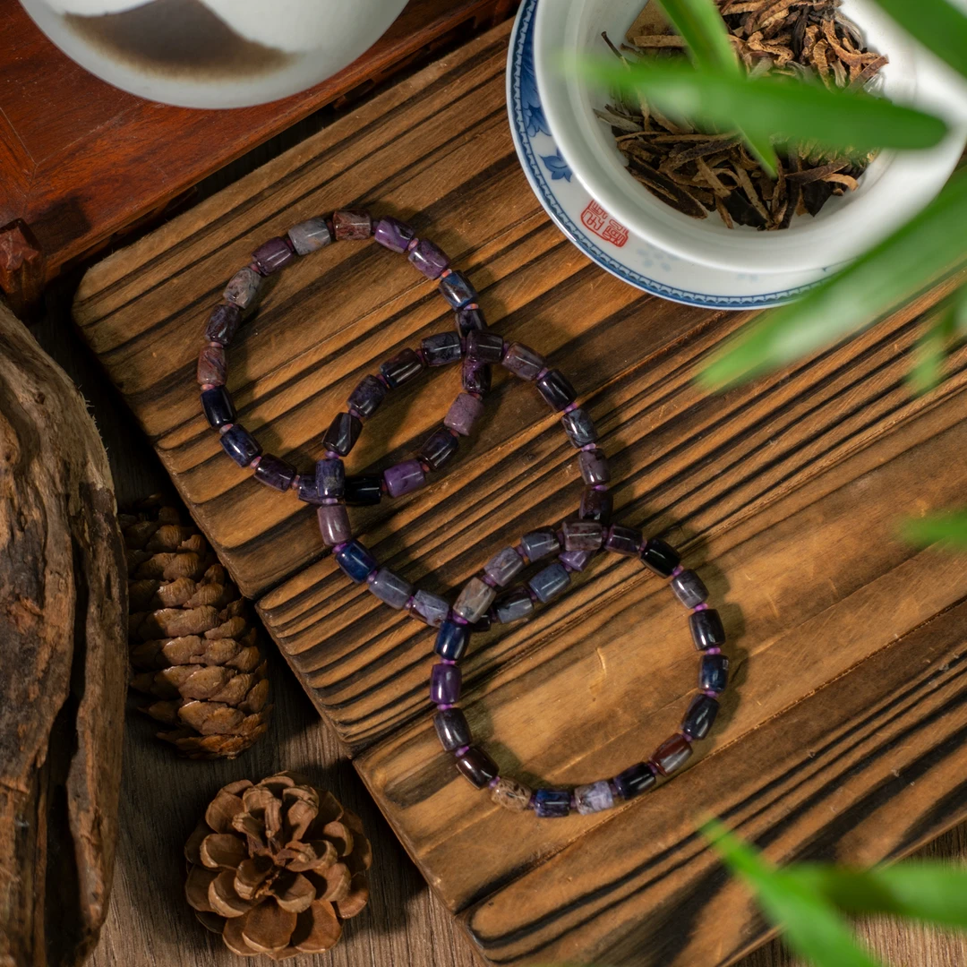 世间臻宝-梦幻色舒俱来桶珠手串/6mm/多样性/发一条/P3158/