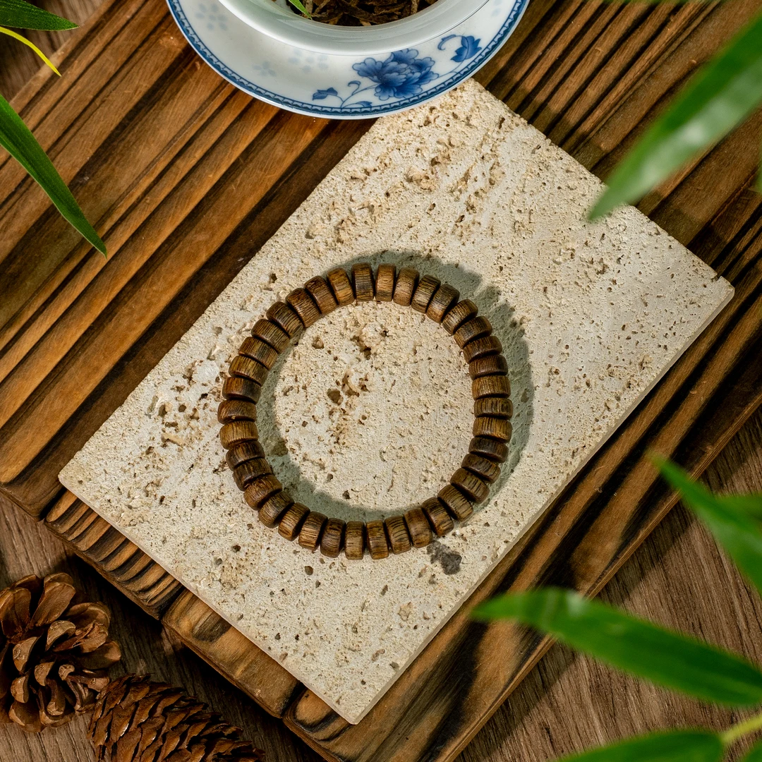 越南白棋楠八五沉直切药片手串/多样性发/P5136