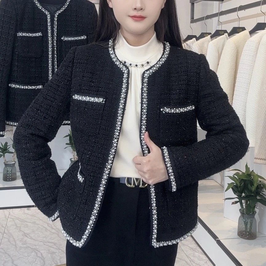 新品显瘦秋冬小香外套内胆二合一高级简约时尚百搭轻奢无限回购的