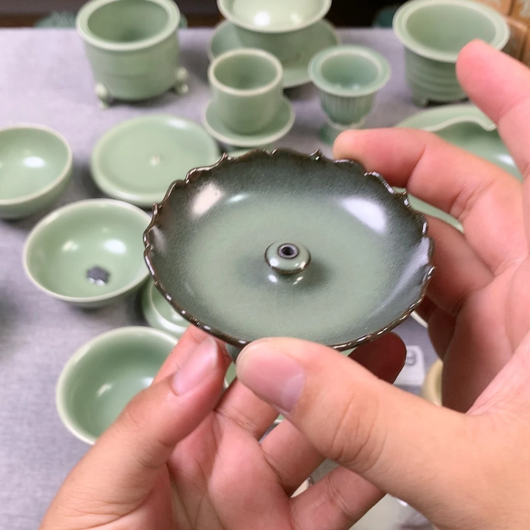 【闪购商品】大****鼠龙泉青瓷茶具香插