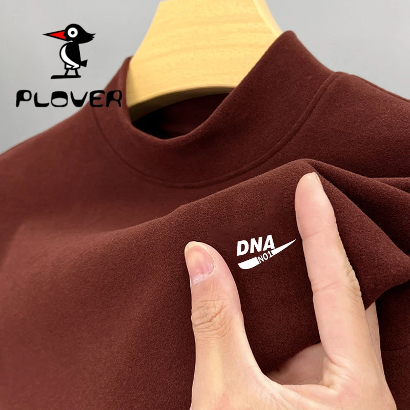 琢木鸟断码处理羊毛针织绒衫男士毛衣半高领冬季双面德绒保暖上衣