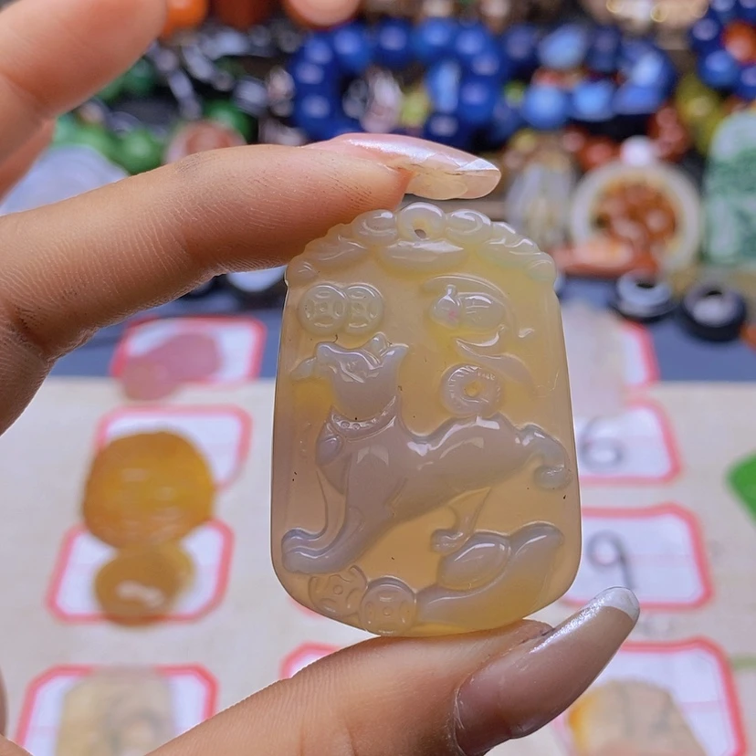 【闪购商品】玛瑙/玉髓颈饰未镶嵌木*