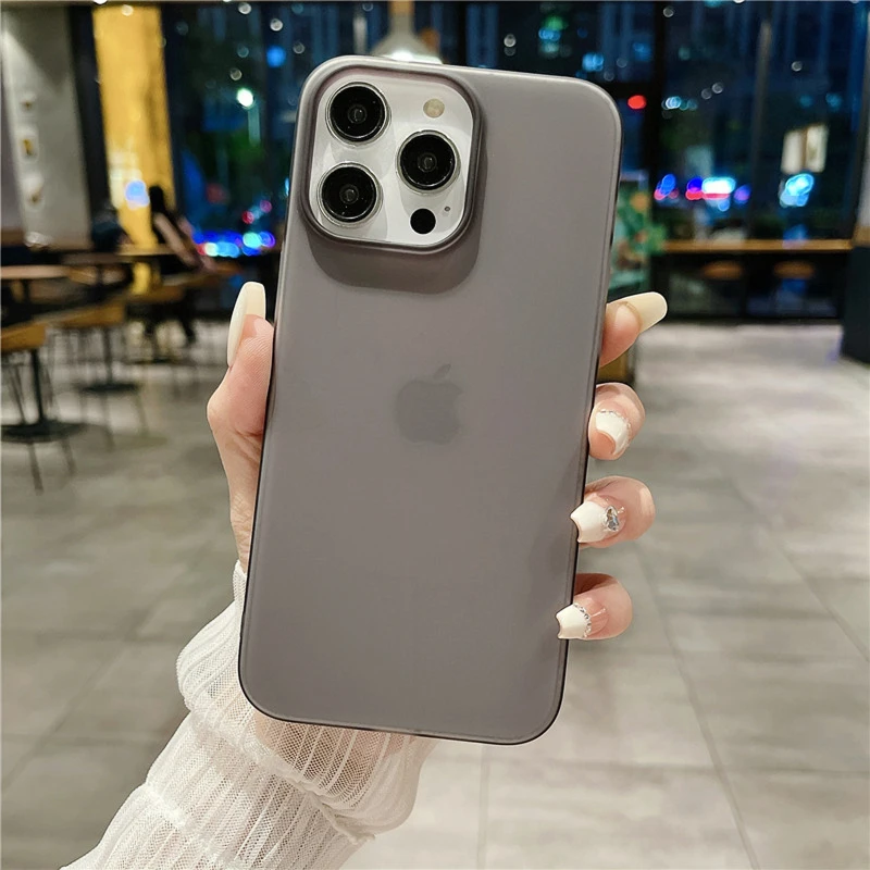 适用高级感苹果15Pro手机壳15Promax肤感iphone15/14/13防摔12硬