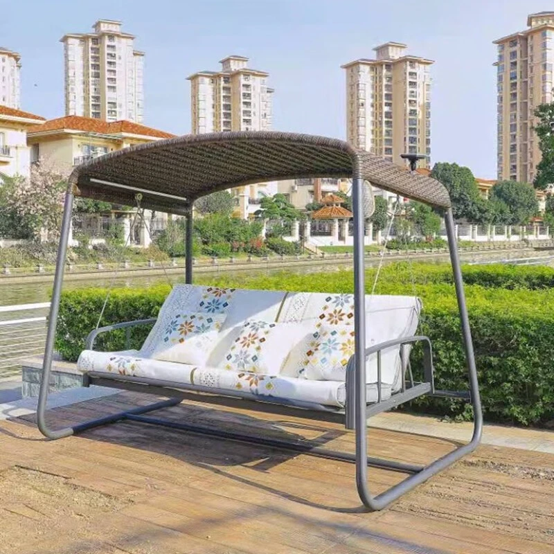 柚乐场 北欧网红户外秋千庭院双人休闲吊椅子摇摇椅室外吊床太阳