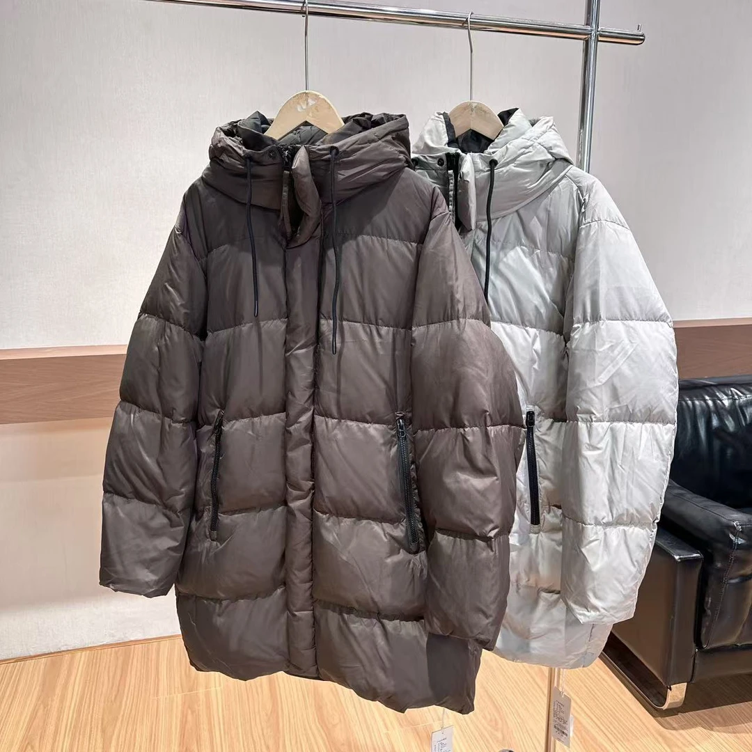 灌 长款羽绒服连帽加厚保暖 2112E DM24F206