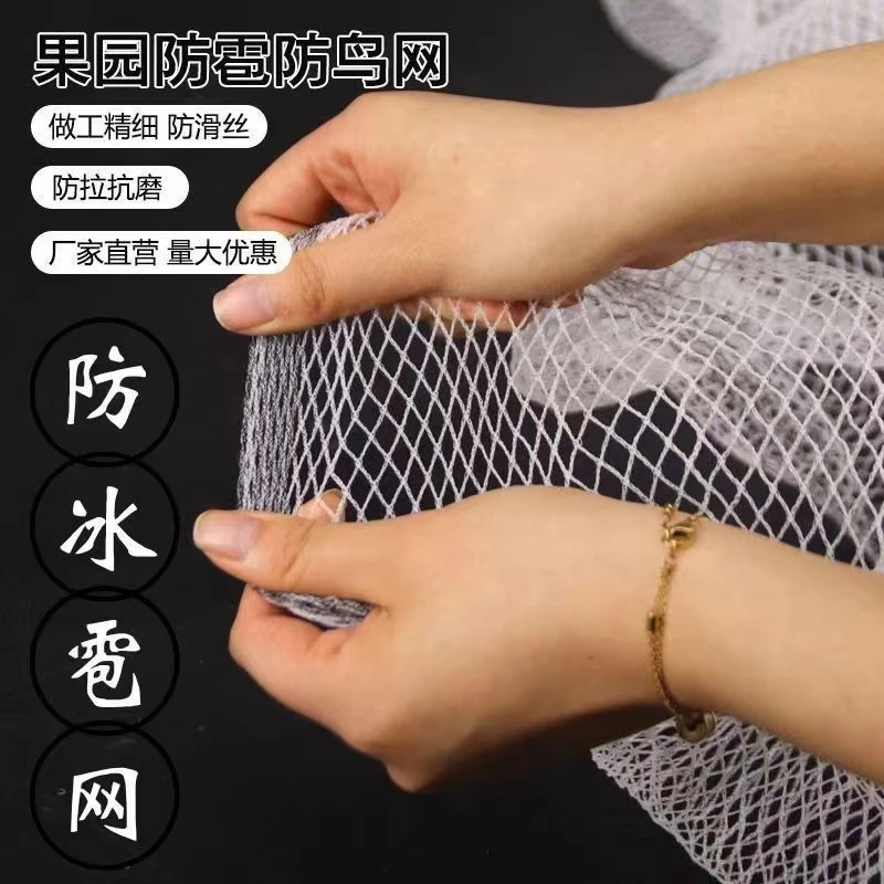 防冰雹网设计果园大棚麦田园鱼塘樱桃农业树西瓜园0.8无结网网格】