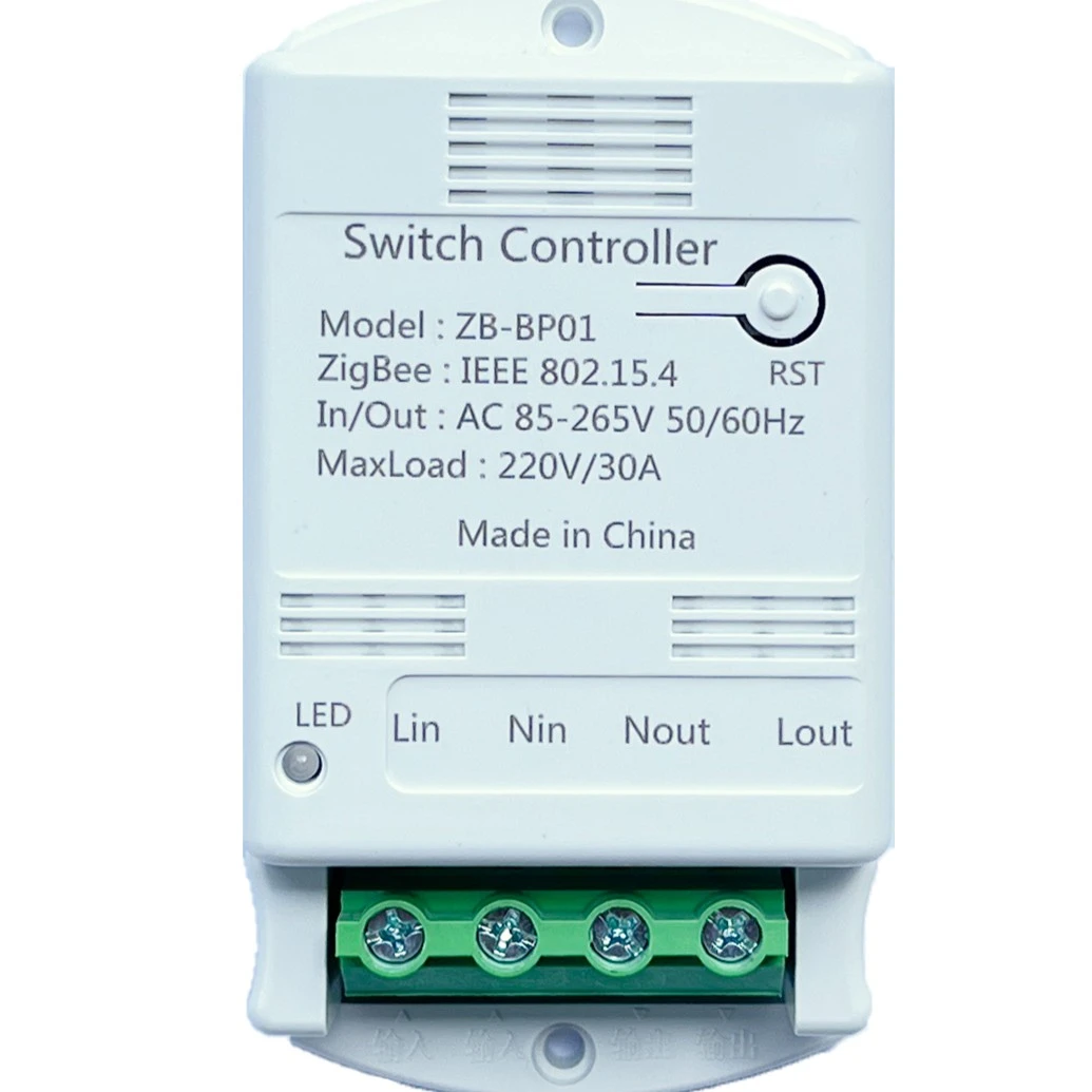 ZigBee大功率远距离开关通断器接入各大平台ZB-BP01