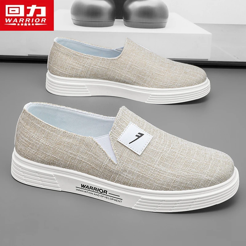 回力男鞋2025新款夏季懒人鞋透气防滑休闲百搭帆布鞋老北京布鞋子
