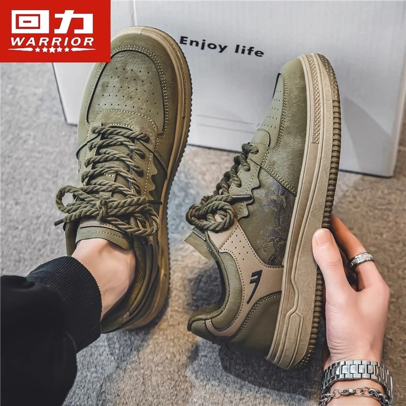 回力网红男鞋潮牌鞋子男款秋季透气小众德训板鞋国潮低帮休闲潮鞋