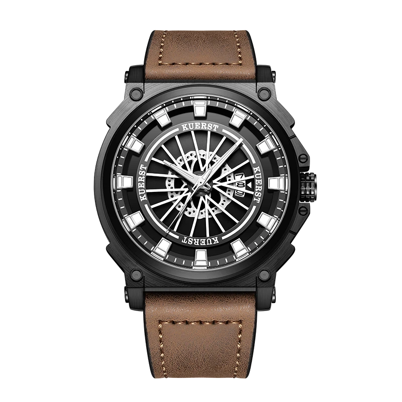 炫酷风车自由转动面盘潮酷腕表通用个性百搭超夜光防水手表潮流