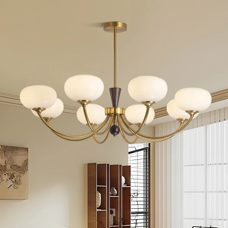 大观园客厅吊灯中古风南洋风新款玻璃大气餐厅主灯卧室护眼灯I194