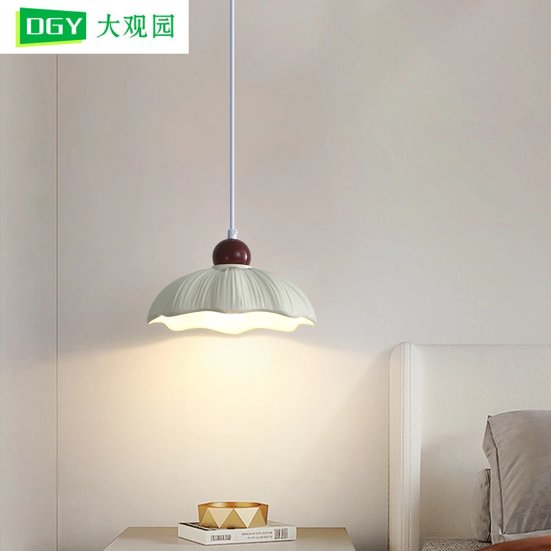 大观园新款床头吊灯现代简约奶油风主卧室餐厅家用走廊过道灯I522
