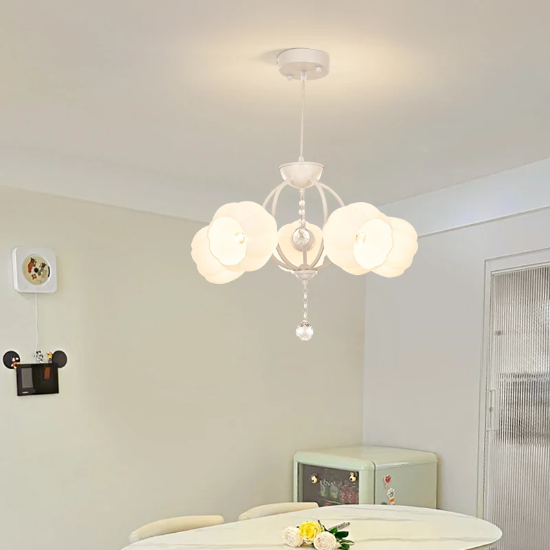 大观园餐厅吊灯北欧大气现代简约创意奶油风女孩房间主卧室灯2034