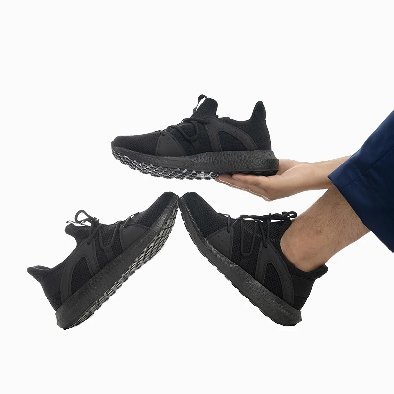 新款春秋作训鞋纯黑色跑鞋登山旅行轻便跑步训练运动鞋