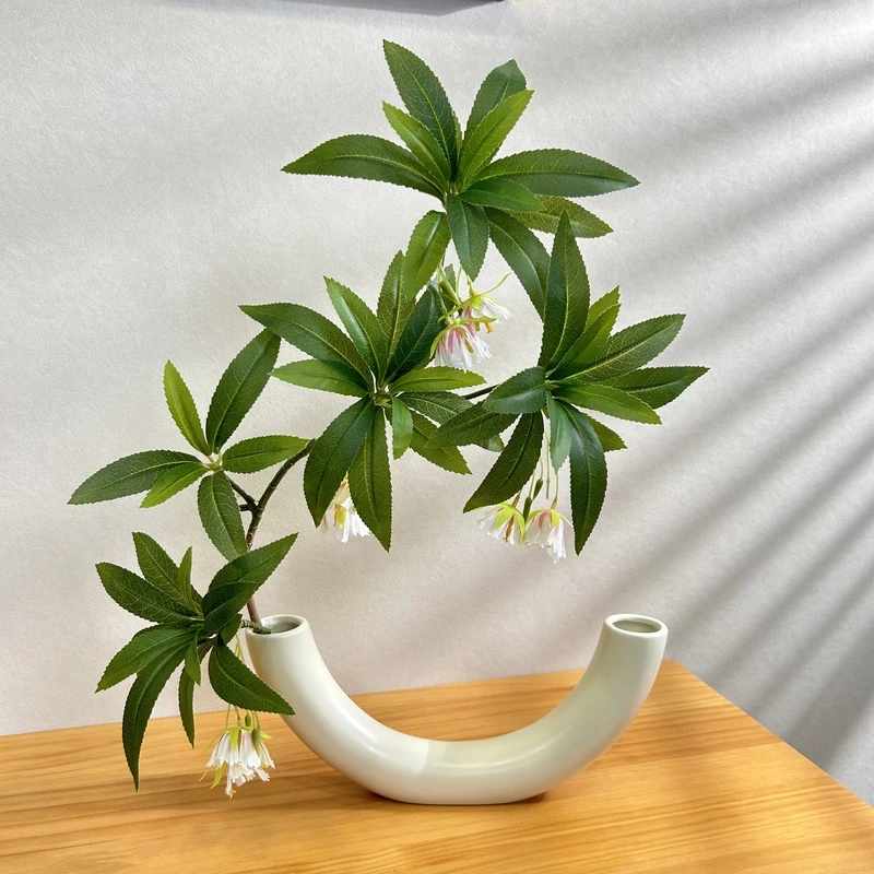 水石榕新品造型水管陶瓷花瓶搭配仿真花电视柜客厅装饰摆件