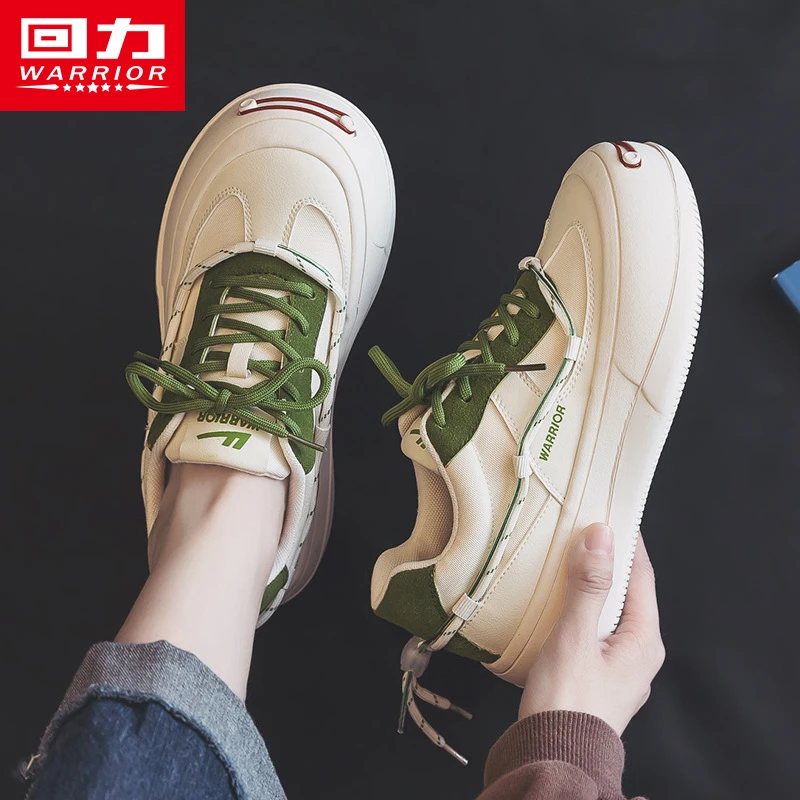 回力女鞋开口笑小白鞋女2022新款秋季厚底大头鞋休闲板鞋0470百搭