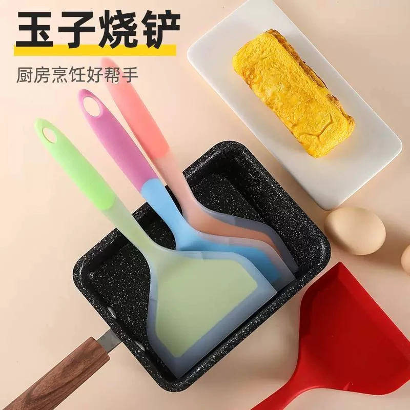硅胶铲子耐高温硅胶不伤锅平底锅煎饼铲玉米铲家用玉子烙饼