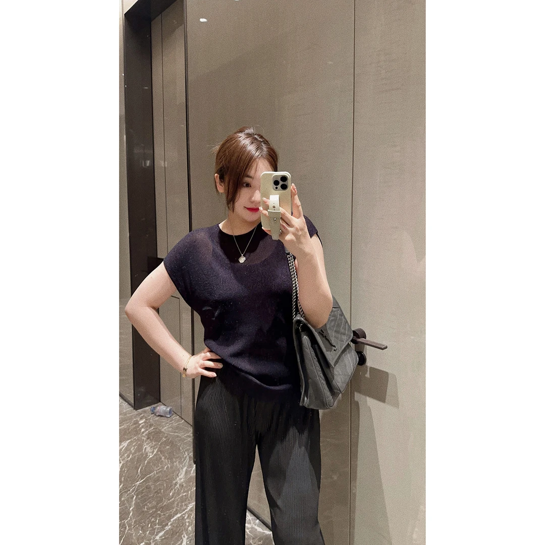 OSENSO“苏打水”透气舒适圆领时尚显瘦套头夏季金丝T恤ZZ230608