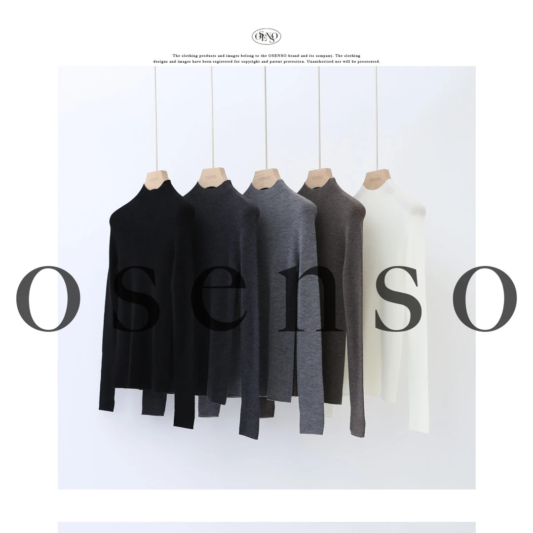 OSENSO"休息日"100羊毛秋冬无缝打底鹅蛋领+圆领+半高领ZZ242016