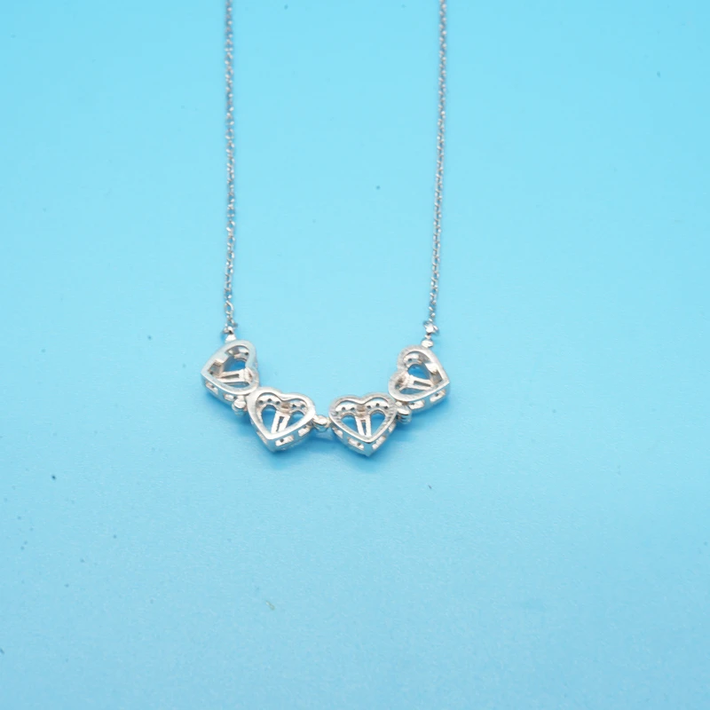 吊坠足银 云银雪山  YHC308【简银心韵】足银925项链