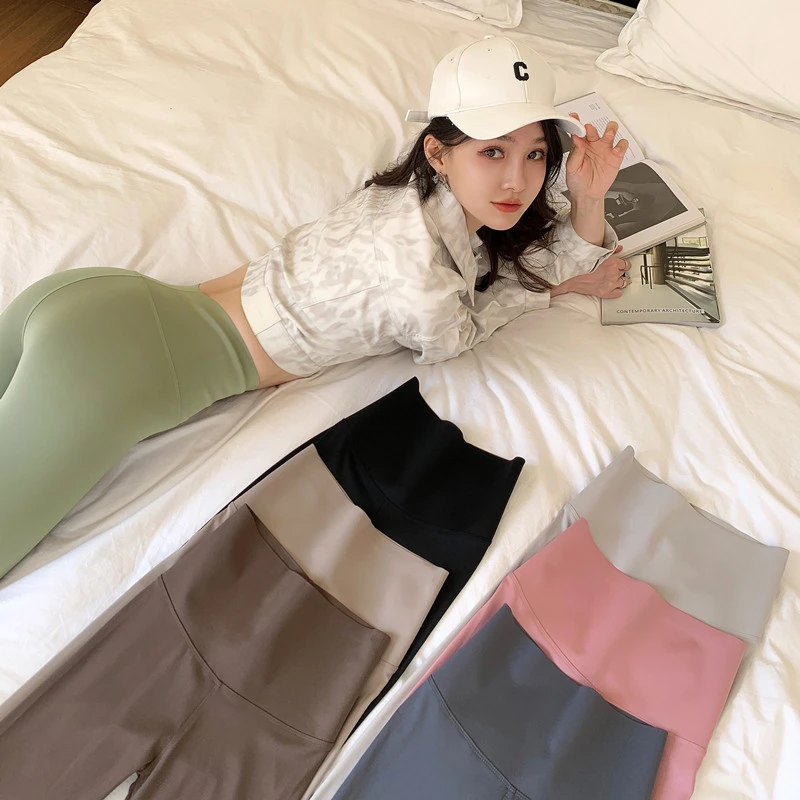 【多色可选】鲨鱼皮打底裤女外穿春秋紧身高腰收腹提臀芭比瑜伽裤
